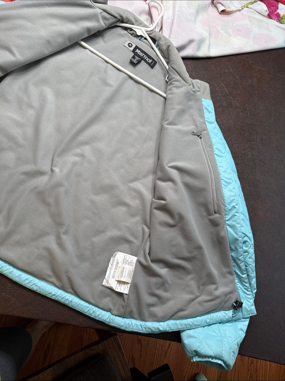 Marmot Light Blue Quilted Puffer Jacket - Picture 6 of 6